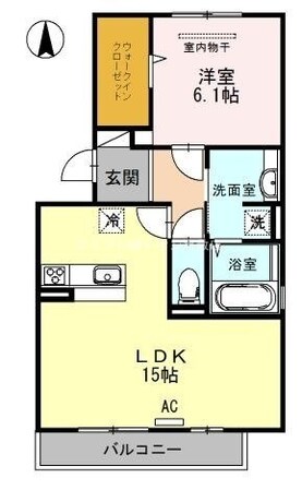 Jade　A棟の物件間取画像